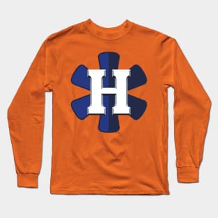 Houston Asterisks Blue Logo Long Sleeve T-Shirt